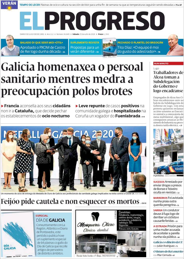 Portada de El Progreso (España)