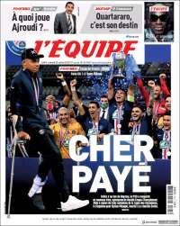 Portada de L'Equipe (Francia)