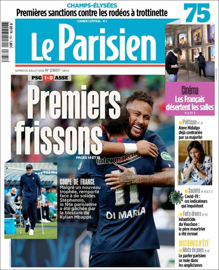 Portada de Le Parisien (Francia)