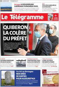 Portada de Télégramme (Francia)