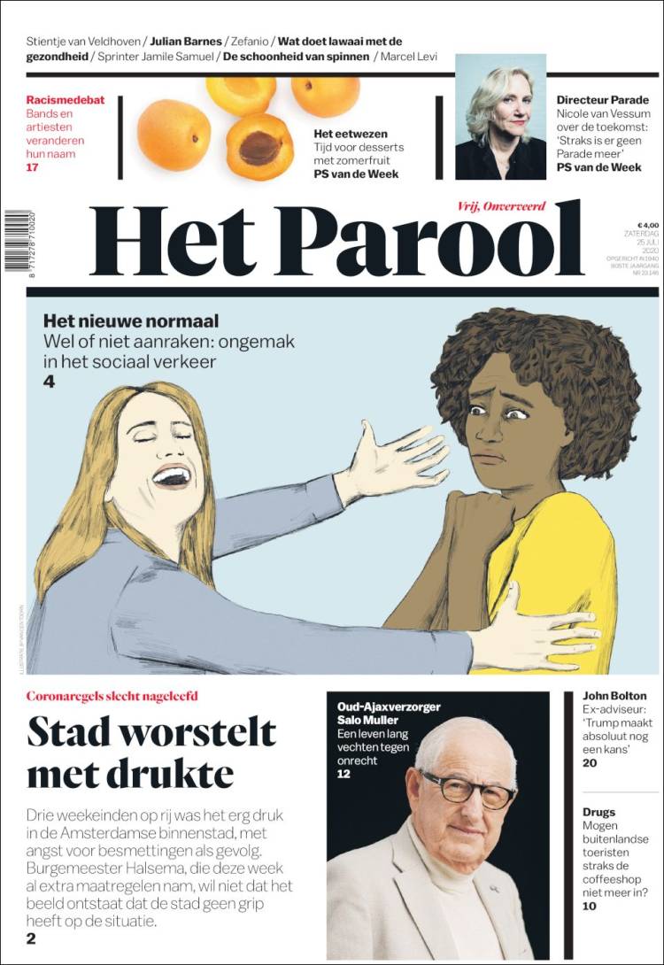 Portada de Het Parool (Pa&iacute;ses Bajos)