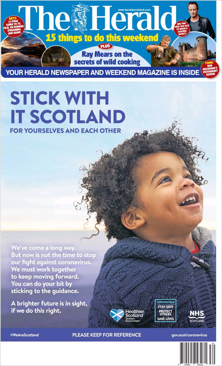 Portada de The Herald (Royaume-Uni)