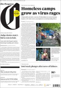 Portada de The Oregonian (USA)