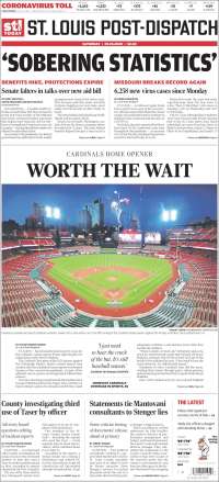 Portada de St. Louis Post-Dispatch (USA)