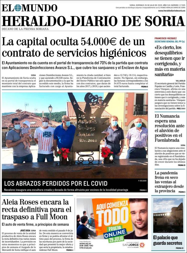 Portada de Diario de Soria (España)