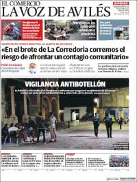 Portada de El Comercio - Avilés (Espagne)