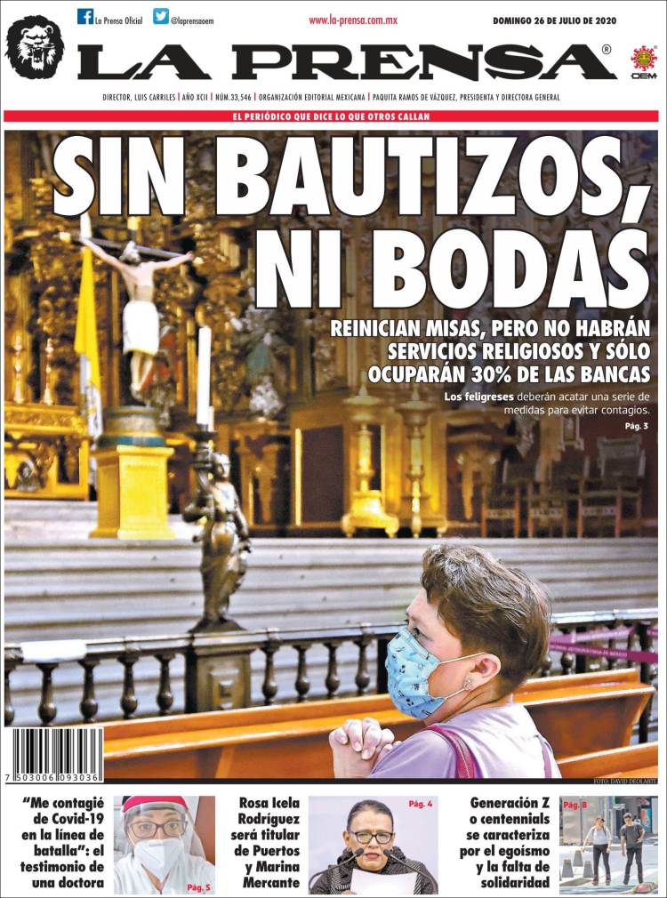 Portada de La Prensa (México)