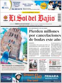 Portada de El Sol del Bajio (México)