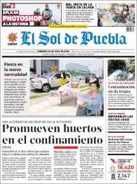 Portada de El Sol de Puebla (México)