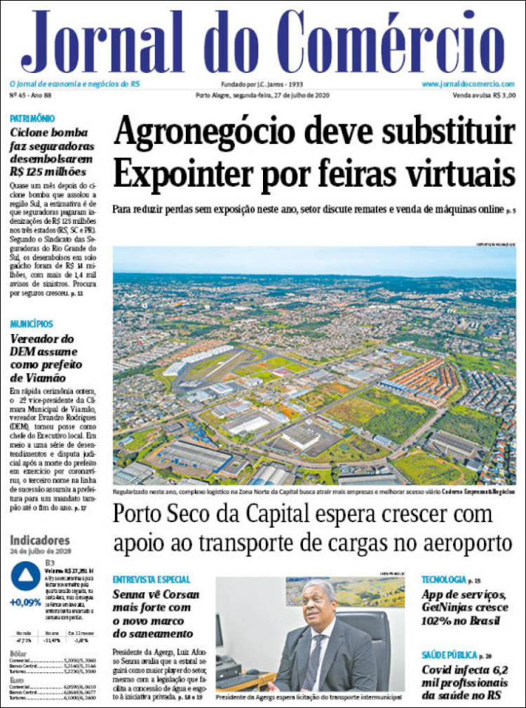 Portada de Jornal do Comércio (Brasil)