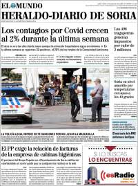Portada de Diario de Soria (España)