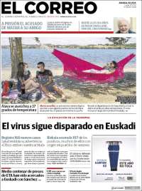 Portada de El Correo - Álava (España)