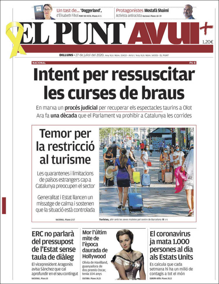 Portada de El Punt Avui (Spain)