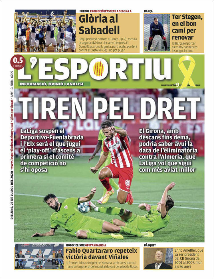 Portada de L'Esportiu : Girona (España)