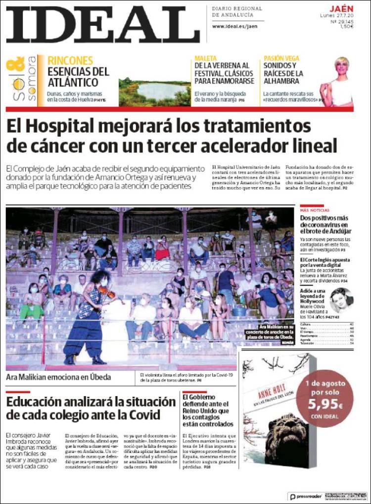 Portada de El Ideal de Jaén (España)