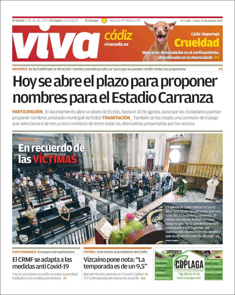 Portada de Viva Cadiz (España)