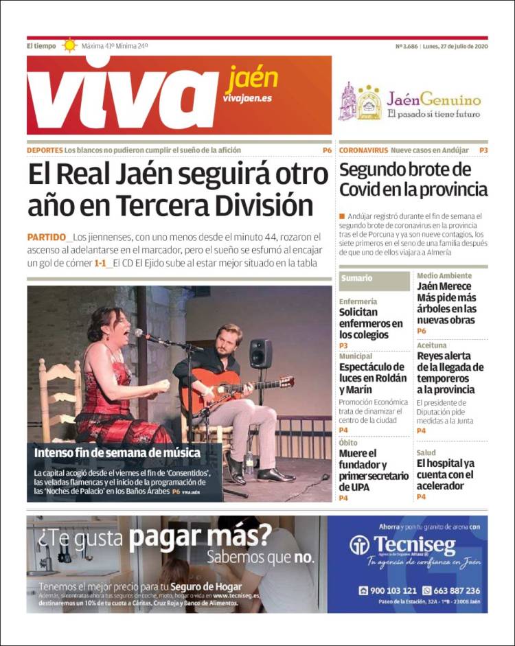 Portada de Viva Jaén (España)