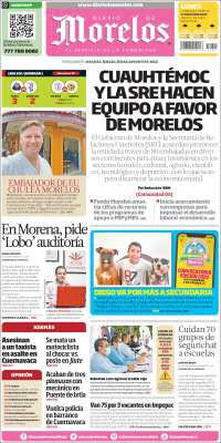 Portada de Diario de Morelos (México)