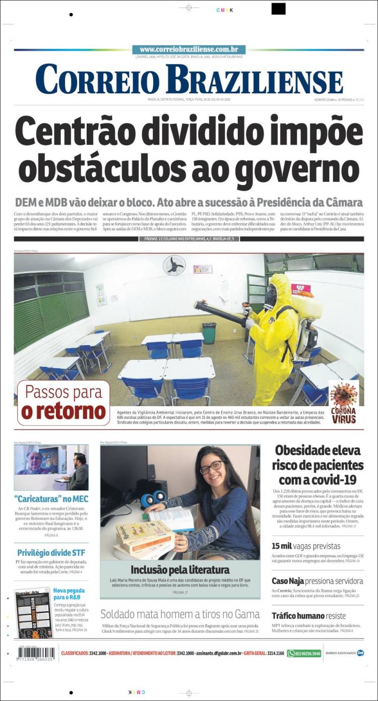 Portada de Correio Braziliense (Brasil)
