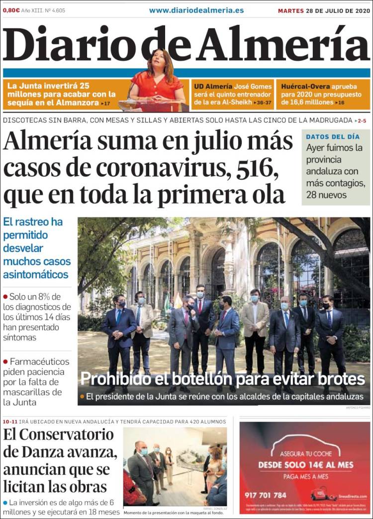 Portada de Diario de Almería (Espa&ntilde;a)