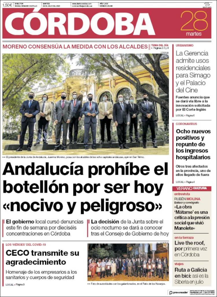 Portada de Diario de Córdoba (Espa&ntilde;a)