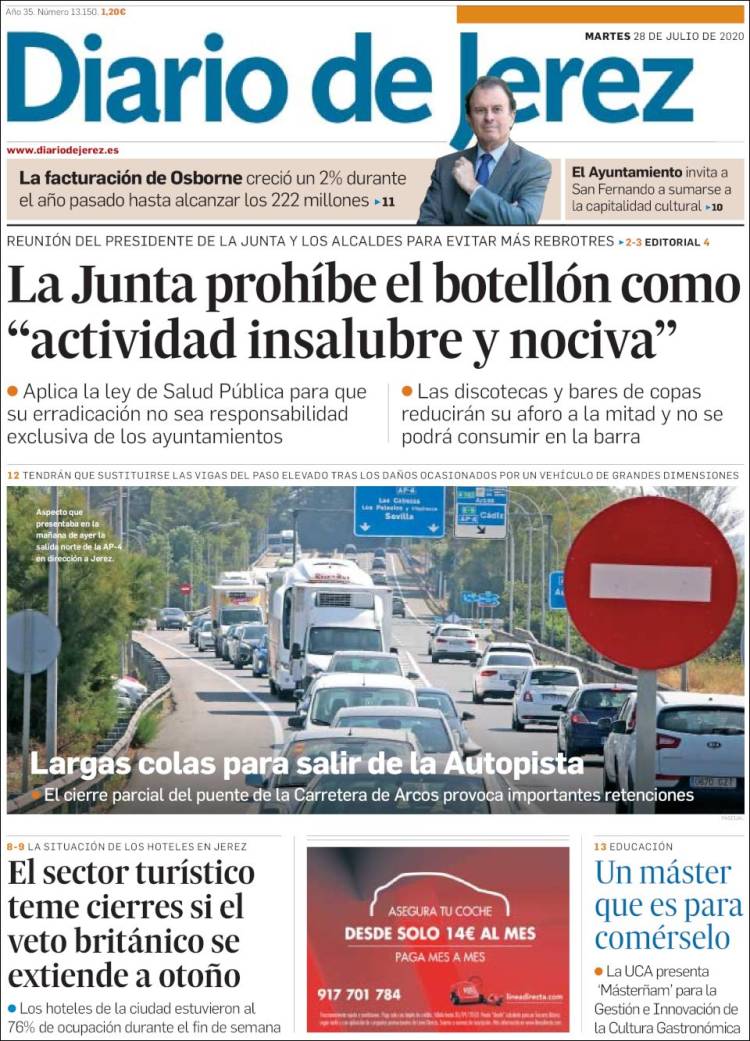 Portada de Diario de Jerez (España)