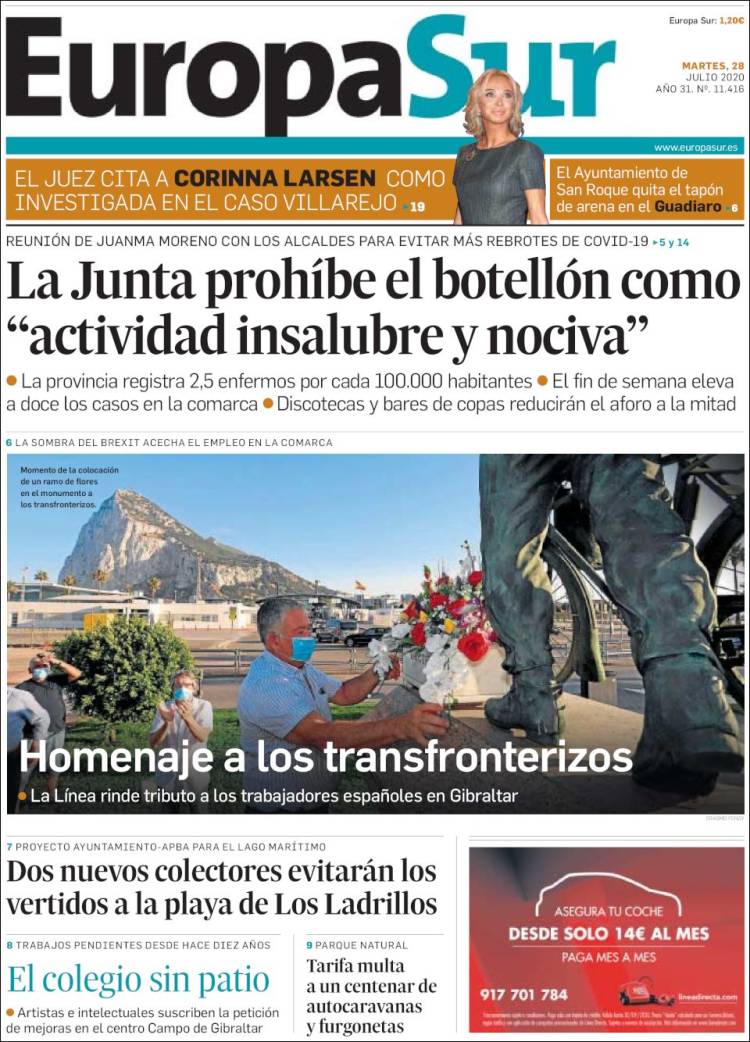 Portada de Europa Sur (España)