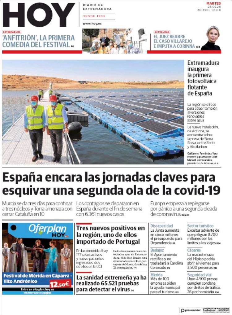 Portada de Hoy - Badajoz (España)