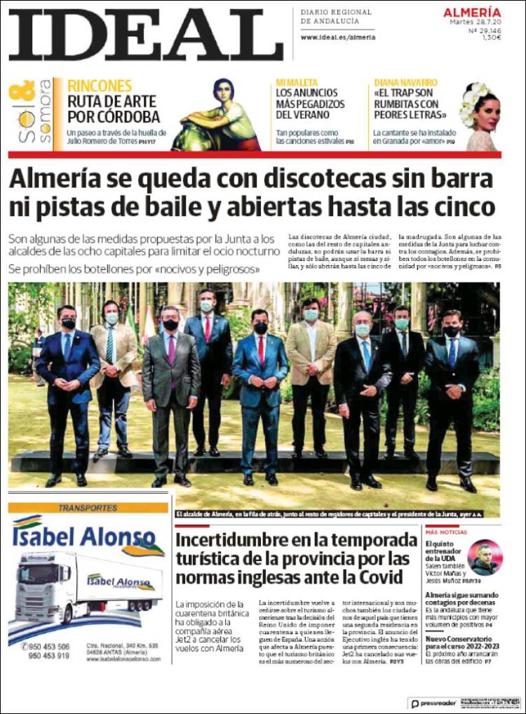 Portada de Ideal Almeria (Espa&ntilde;a)
