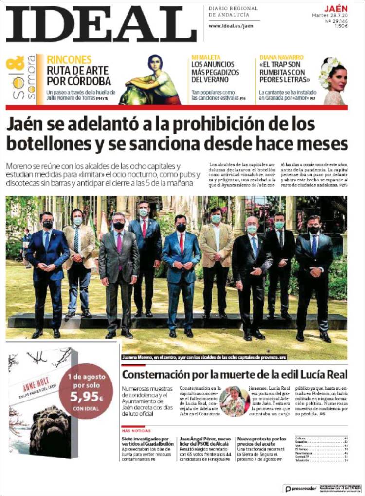 Portada de El Ideal de Jaén (España)