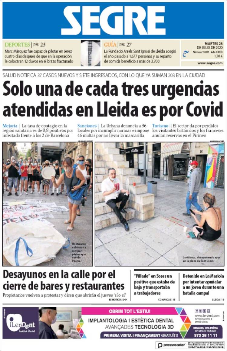 Portada de Segre  (Espa&ntilde;a)