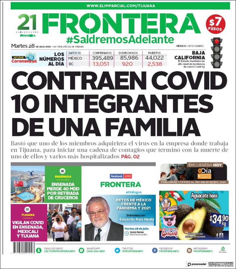 Portada de Frontera (México)