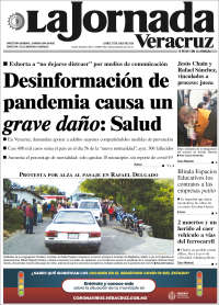 Portada de La Jornada Veracruz (México)