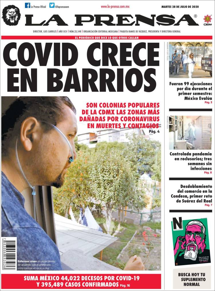 Portada de La Prensa (México)