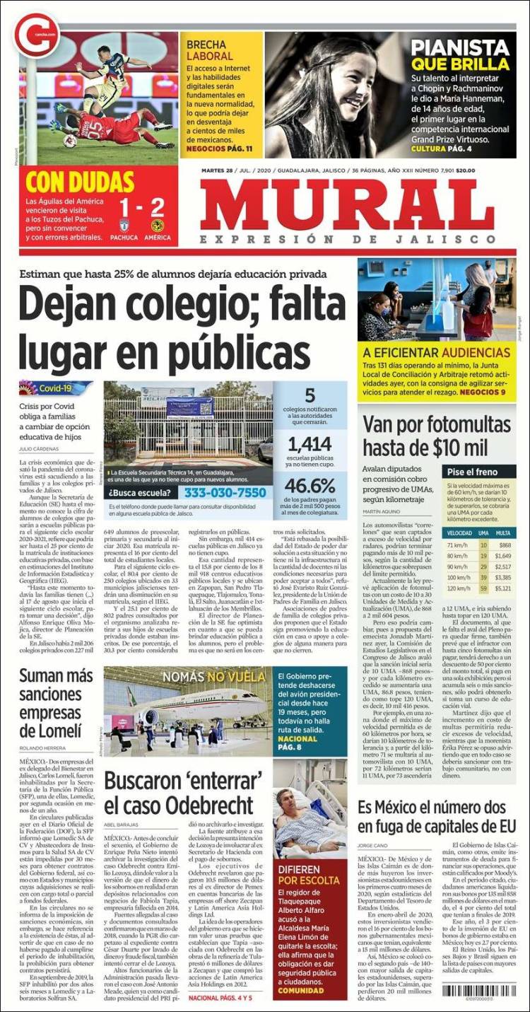 Portada de El Mural (México)