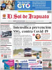 Portada de El Sol de Irapuato (México)