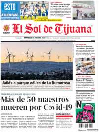 Portada de El Sol de Tijuana (México)