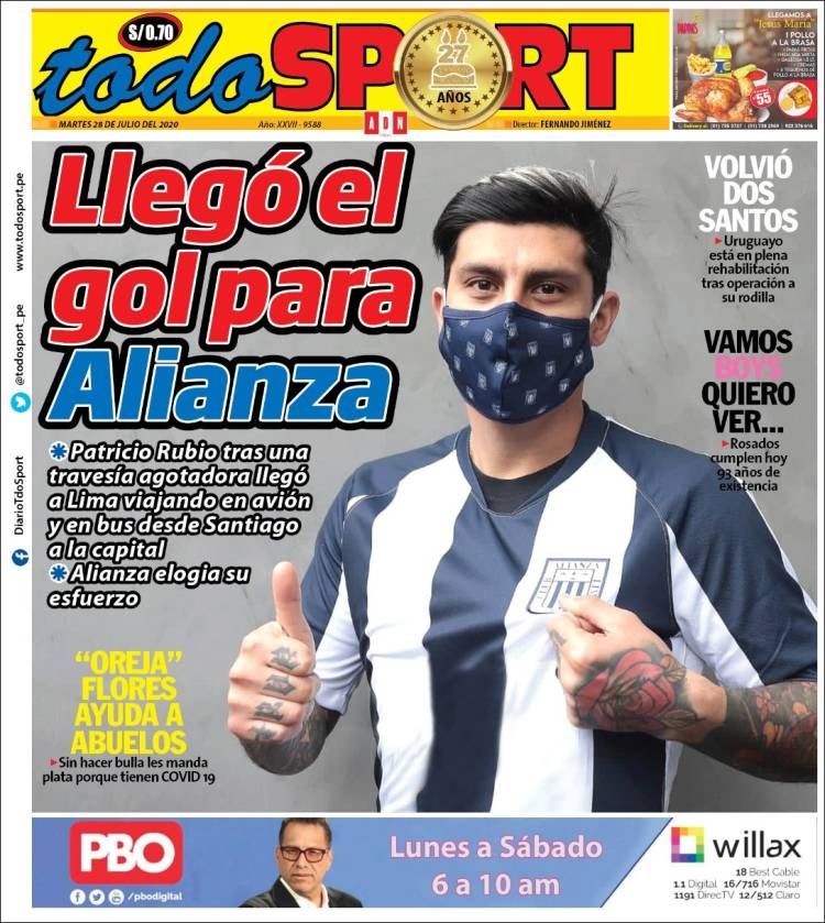 Portada de TodoSport (Per&uacute;)
