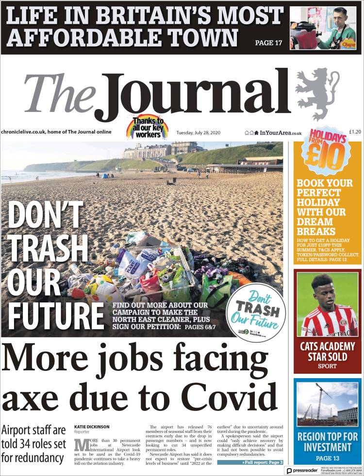 Portada de The Journal (Reino Unido)