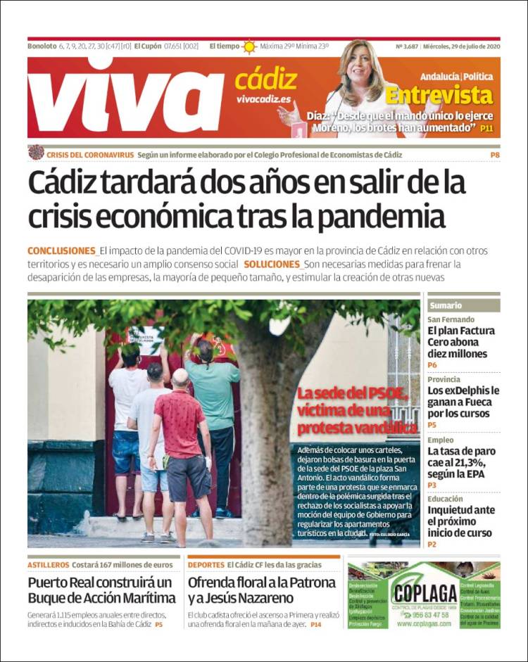 Portada de Viva Cadiz (España)