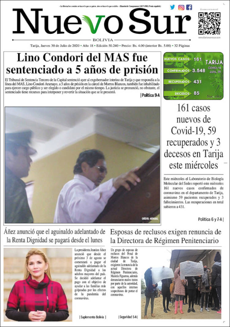 Portada de Nuevo Sur (Bolivia)