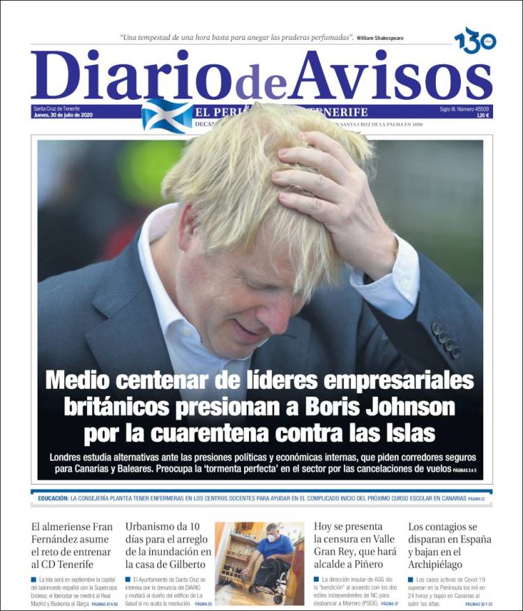 Portada de Diarios de Avisos (Espa&ntilde;a)