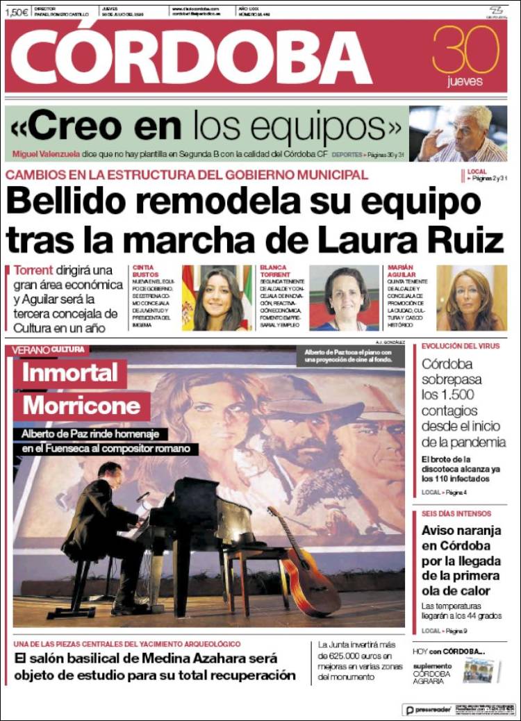 Portada de Diario de Córdoba (Espa&ntilde;a)
