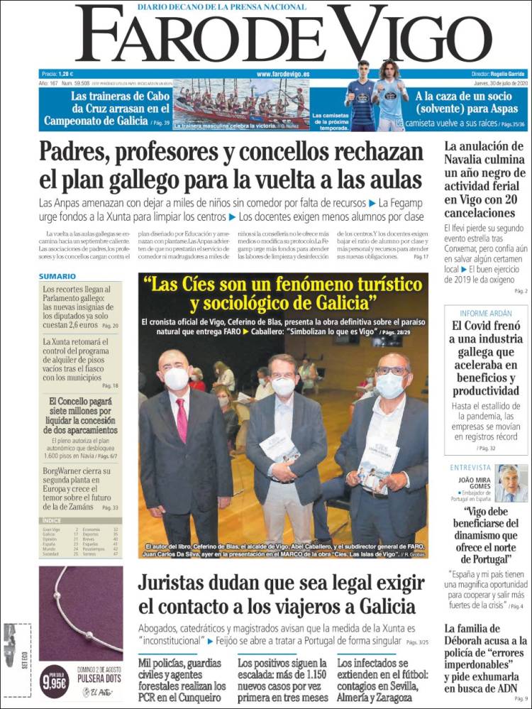 Portada de Faro de Vigo (Espa&ntilde;a)