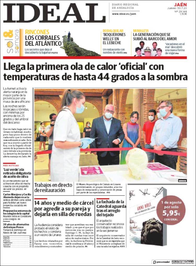 Portada de El Ideal de Jaén (Espa&ntilde;a)