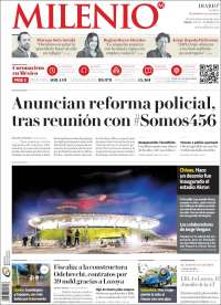 Portada de Milenio - Jalisco (México)