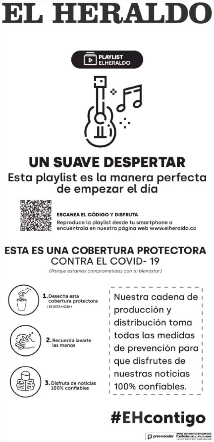 Portada de El Heraldo (Colombia)