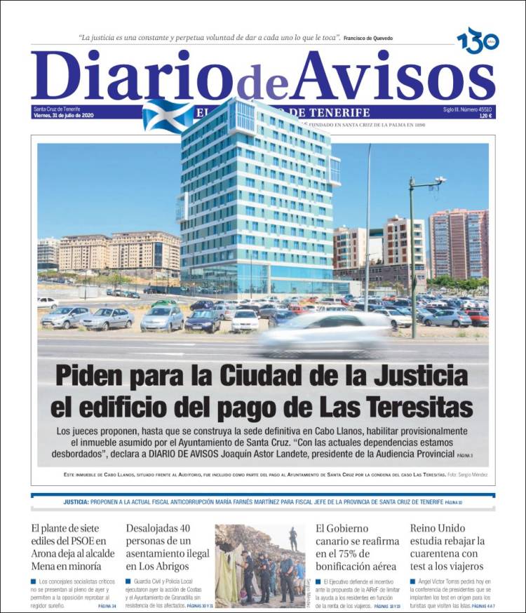 Portada de Diarios de Avisos (Espa&ntilde;a)