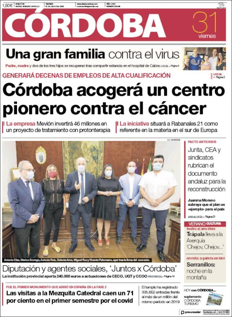 Portada de Diario de Córdoba (Espa&ntilde;a)