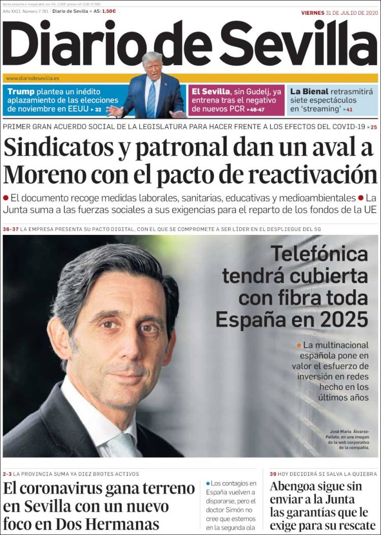 Portada de Diario de Sevilla (Espa&ntilde;a)